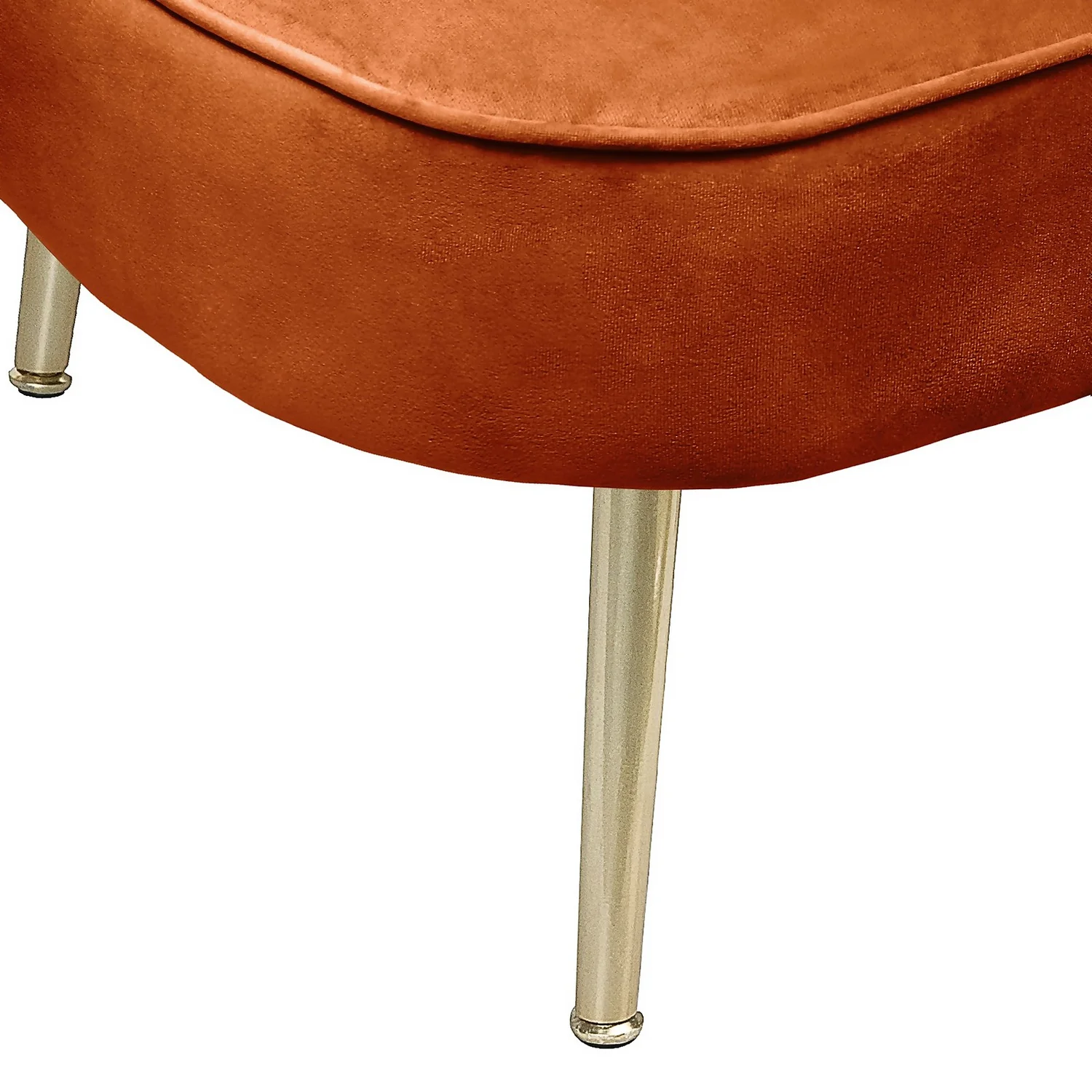 Gigi Velvet Chaise Longue - Tangerine Gigi Velvet Chaise Longue - Tangerine -Famous Furniture Store 13698292 1464975247758167