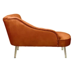Gigi Velvet Chaise Longue - Tangerine 2 Gigi Velvet Chaise Longue - Tangerine -Famous Furniture Store 13698292 1474975247557098