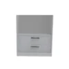 House Beautiful Internal Built-In Two Drawer Unit For Double Wardrobe - White