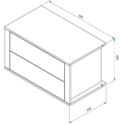 House Beautiful Internal Built-In Two Drawer Unit For Double Wardrobe - White 2 House Beautiful Internal Built-In Two Drawer Unit For Double Wardrobe - White -Famous Furniture Store 13864332 3965005843032501