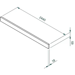 House Beautiful Plinth, Realm - Matt White -Famous Furniture Store 13864377 1355006327006487