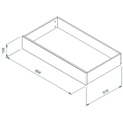 House Beautiful Double Wardrobe Internal Drawer - Grey 2 House Beautiful Double Wardrobe Internal Drawer - Grey -Famous Furniture Store 13864388 1335005842952749