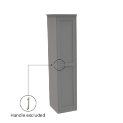 House Beautiful Realm Fitted Look Single Wardrobe, Oak Effect Carcass - Grey Shaker Door (W) 551mm X (H) 2256mm 2 House Beautiful Realm Fitted Look Single Wardrobe, Oak Effect Carcass - Grey Shaker Door (W) 551mm X (H) 2256mm -Famous Furniture Store 13999761 1815007373381098