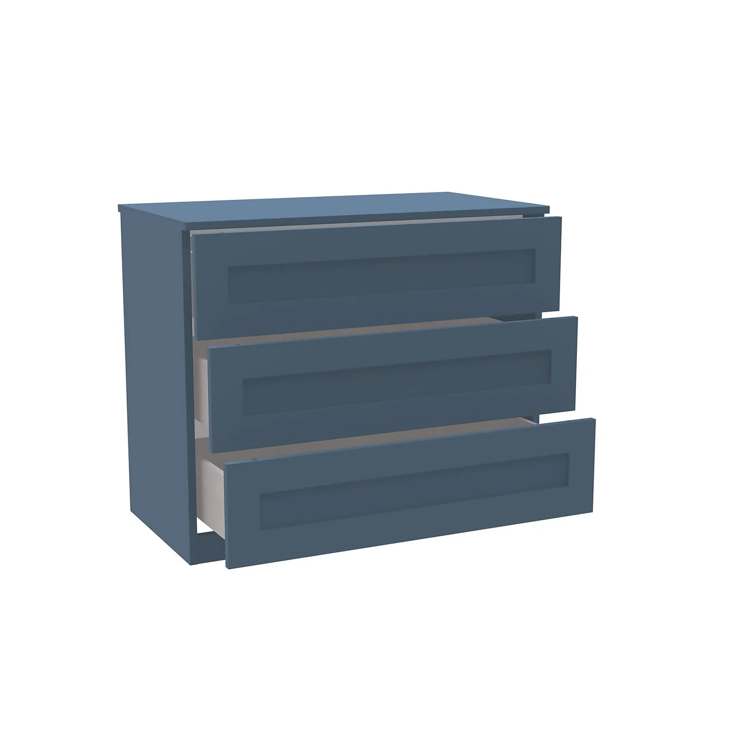 House Beautiful Realm Wide Chest of Drawers - Navy Blue Shaker (W) 900mm x (H) 756mm House Beautiful Realm Wide Chest Of Drawers - Navy Blue Shaker (W) 900mm X (H) 756mm -Famous Furniture Store 13999809 3755007592894710