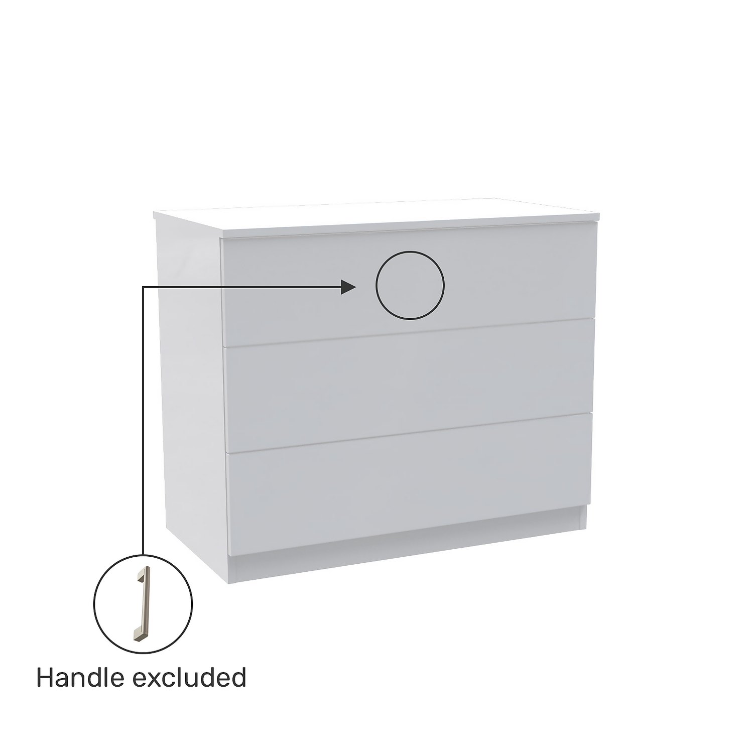 House Beautiful Honest Wide Chest of Drawers - Gloss White Slab (W) 900mm x (H) 756mm House Beautiful Honest Wide Chest Of Drawers - Gloss White Slab (W) 900mm X (H) 756mm -Famous Furniture Store 13999812 1225005578054843