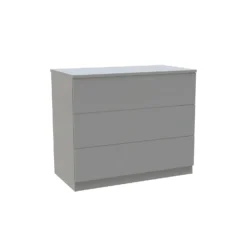 House Beautiful Honest Wide Chest Of Drawers - Gloss Grey Slab (W) 900mm X (H) 756mm