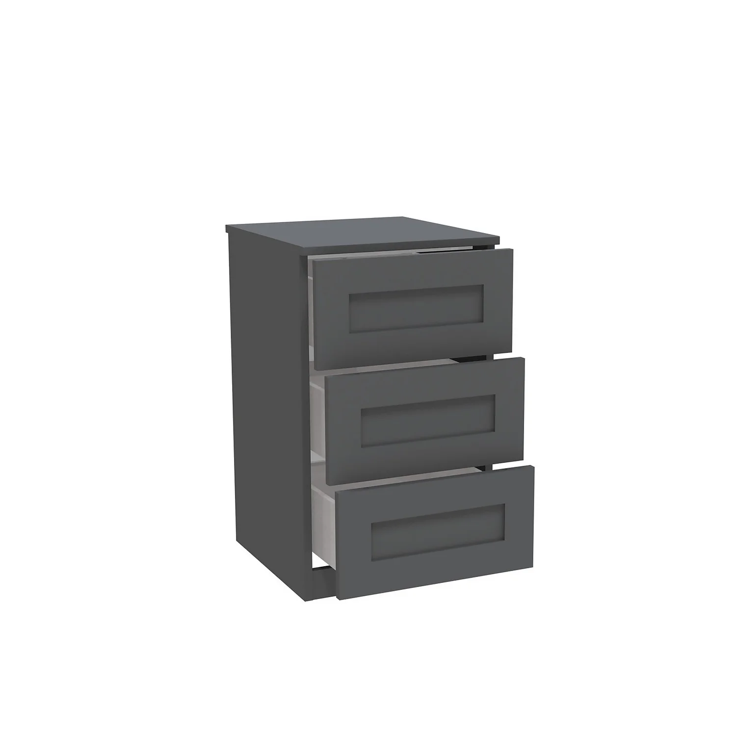 House Beautiful Realm Narrow Chest of Drawers - Carbon Grey Shaker (W) 450mm x (H) 756mm House Beautiful Realm Narrow Chest Of Drawers - Carbon Grey Shaker (W) 450mm X (H) 756mm -Famous Furniture Store 13999816 1735011811769117
