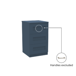 House Beautiful Realm Narrow Chest Of Drawers - Navy Blue Shaker (W) 450mm X (H) 756mm 2 House Beautiful Realm Narrow Chest Of Drawers - Navy Blue Shaker (W) 450mm X (H) 756mm -Famous Furniture Store 13999817 4605007373553448