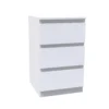 House Beautiful Escape Narrow Chest Of Drawers - Gloss White Handleless (W) 450mm X (H) 756mm