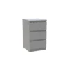 House Beautiful Escape Narrow Chest Of Drawers - Gloss Grey Handleless (W) 450mm X (H) 756mm