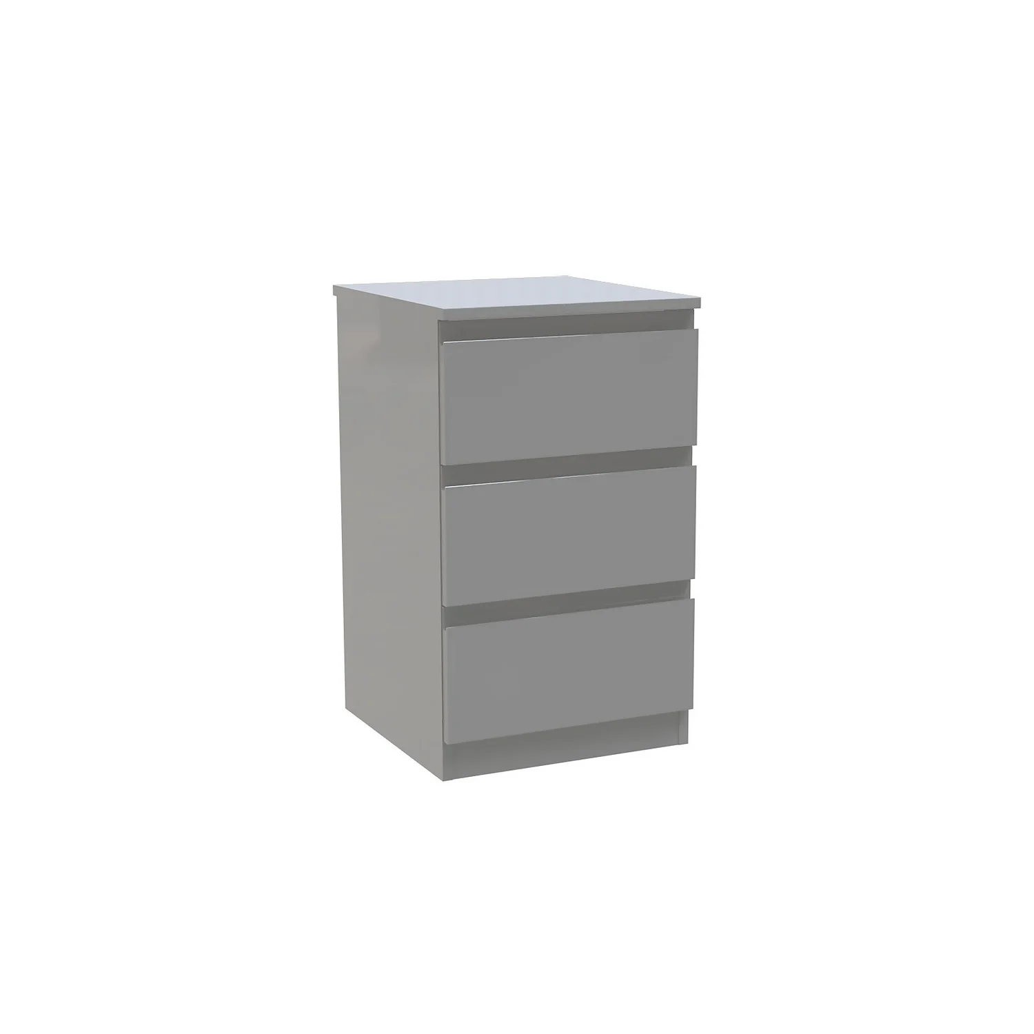 House Beautiful Escape Narrow Chest of Drawers - Gloss Grey Handleless (W) 450mm x (H) 756mm House Beautiful Escape Narrow Chest Of Drawers - Gloss Grey Handleless (W) 450mm X (H) 756mm -Famous Furniture Store 13999819 1035005573909761
