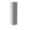 House Beautiful Realm Single Wardrobe, White Carcass - Grey Shaker Door (W) 450mm X (H) 2196mm