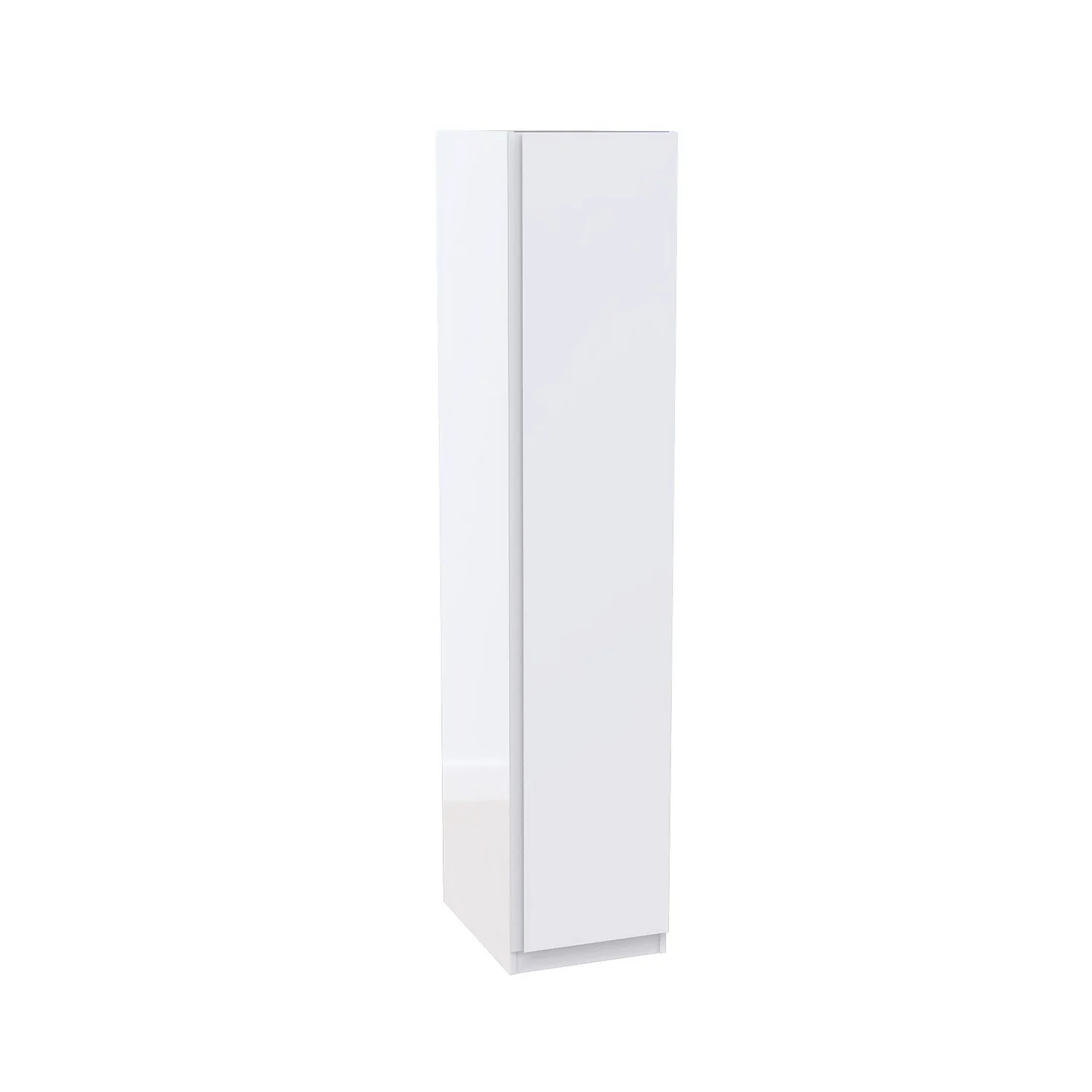 House Beautiful Escape Single Wardrobe, White Carcass - Gloss White Handleless Door (W) 450mm x (H) 2196mm House Beautiful Escape Single Wardrobe, White Carcass - Gloss White Handleless Door (W) 450mm X (H) 2196mm -Famous Furniture Store 13999829 2055005575614982