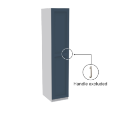 House Beautiful Realm Single Wardrobe, White Carcass - Navy Blue Shaker Door (W) 450mm X (H) 2196mm -Famous Furniture Store 13999830 1695007373492770