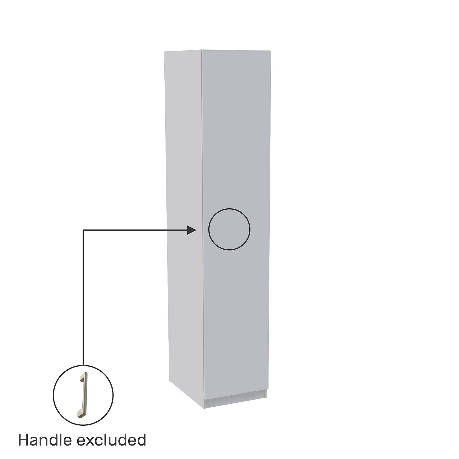 House Beautiful Honest Single Wardrobe, White Carcass - Gloss White Slab Door (W) 450mm x (H) 2196mm House Beautiful Honest Single Wardrobe, White Carcass - Gloss White Slab Door (W) 450mm X (H) 2196mm -Famous Furniture Store 13999832 6515005572697461