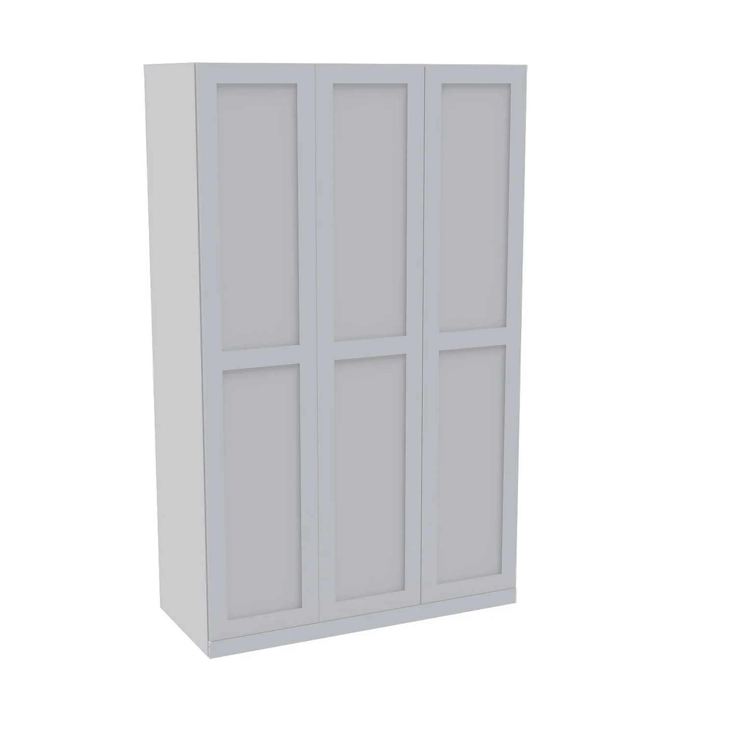 House Beautiful Realm Triple Wardrobe, White Carcass - White Shaker Doors (W) 1350mm x (H) 2196mm House Beautiful Realm Triple Wardrobe, White Carcass - White Shaker Doors (W) 1350mm X (H) 2196mm -Famous Furniture Store 13999842 8135005576528227