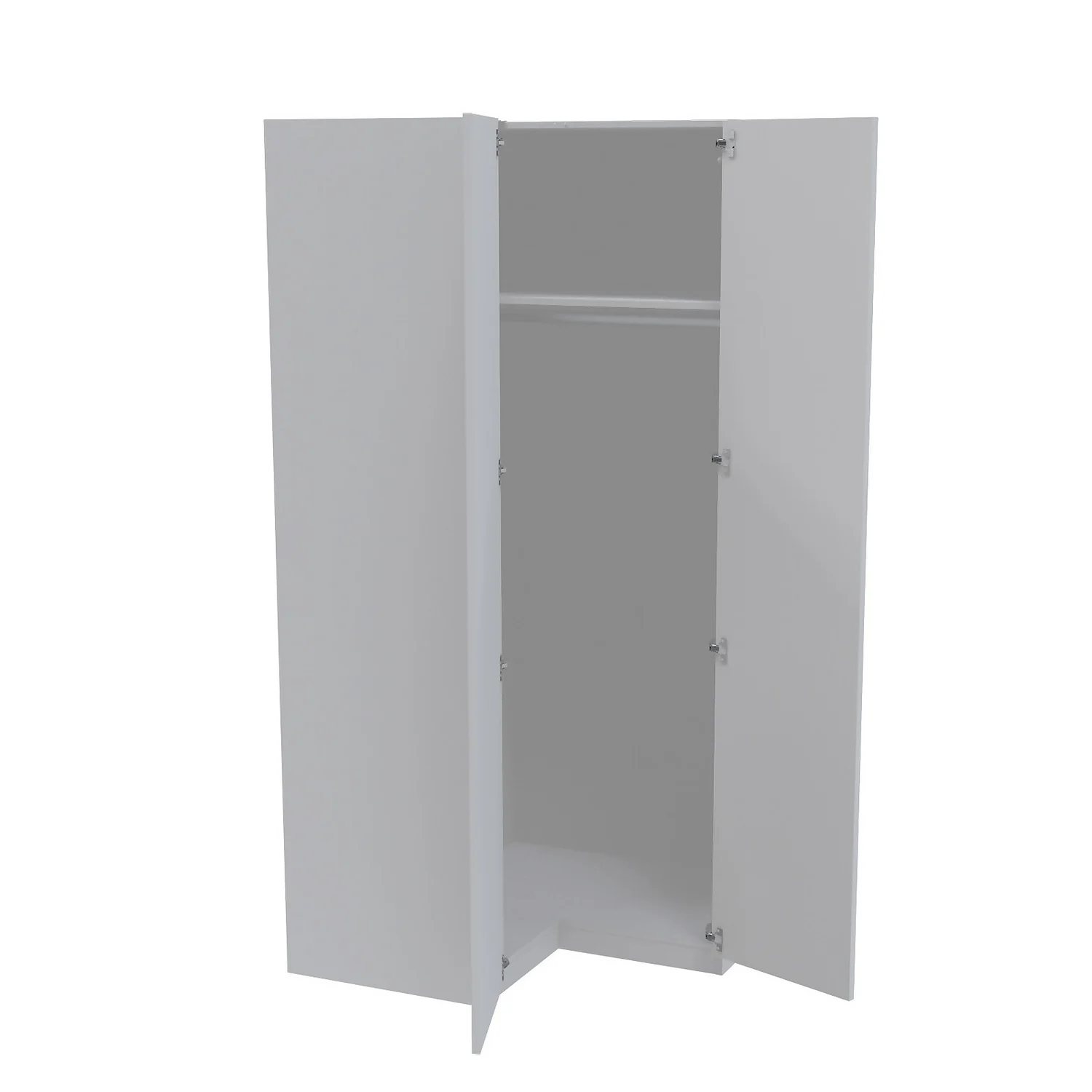 House Beautiful Honest Corner Wardrobe, White Carcass - Gloss White Slab Doors (W) 1053mm x (H) 2196mm House Beautiful Honest Corner Wardrobe, White Carcass - Gloss White Slab Doors (W) 1053mm X (H) 2196mm -Famous Furniture Store 13999864 1545005575437850