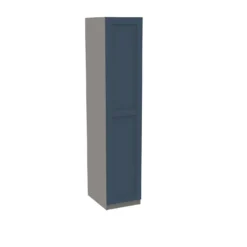 House Beautiful Realm Single Wardrobe, Grey Carcass - Navy Blue Shaker Door (W) 450mm X (H) 2196mm