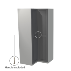 House Beautiful Realm Corner Wardrobe, Grey Carcass - Carbon Grey Shaker Doors (W) 1053mm X (H) 2196mm -Famous Furniture Store 13999944 1715014911516390