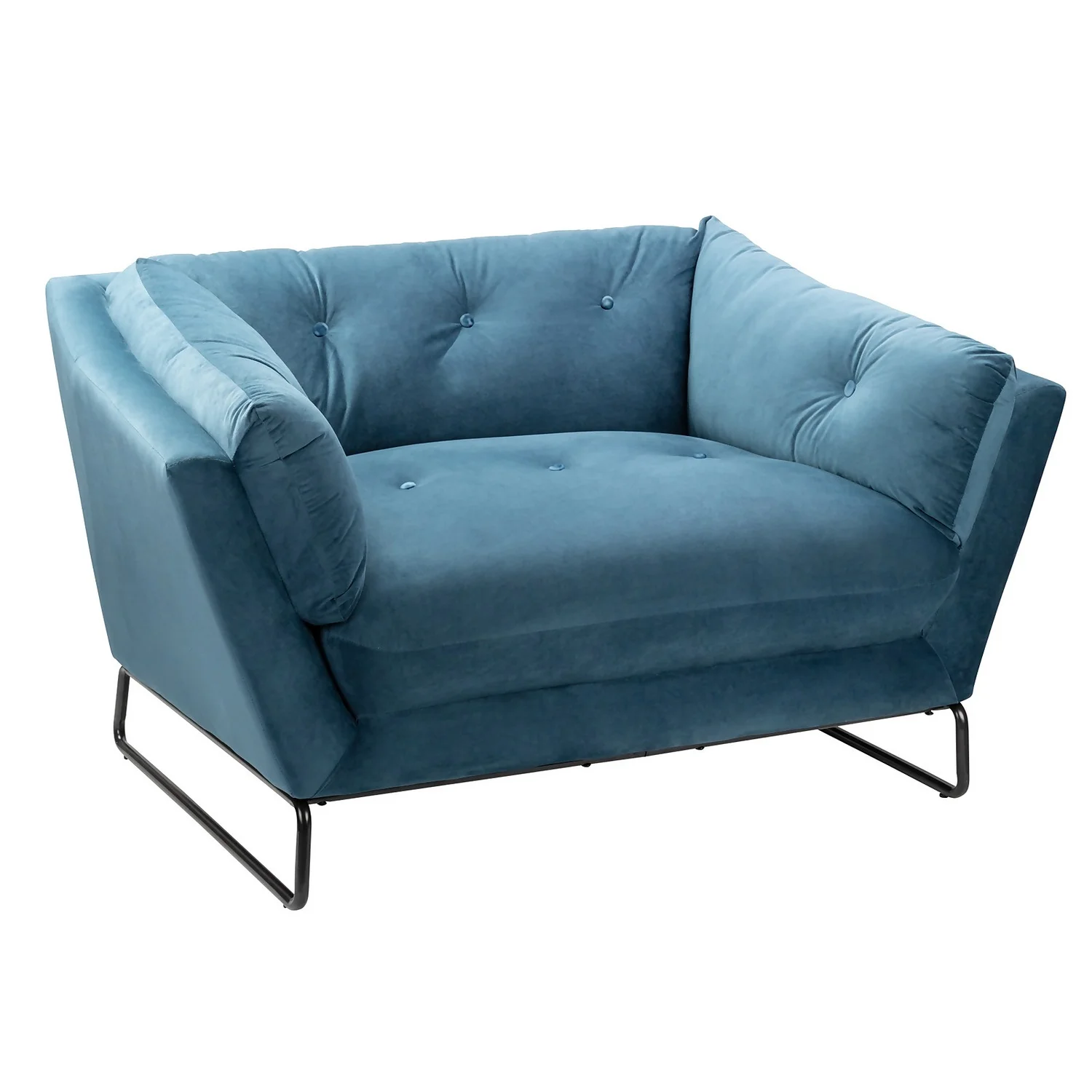 The Snuggler Button Chair - Aegean Blue The Snuggler Button Chair - Aegean Blue -Famous Furniture Store 14202654 1175045747559960