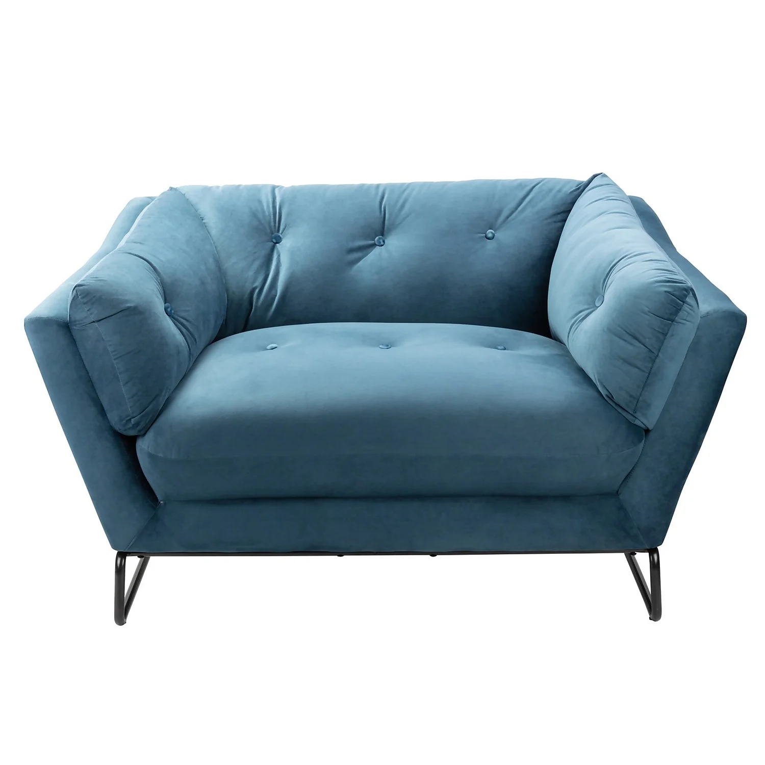 The Snuggler Button Chair - Aegean Blue The Snuggler Button Chair - Aegean Blue -Famous Furniture Store 14202654 2595045747625501